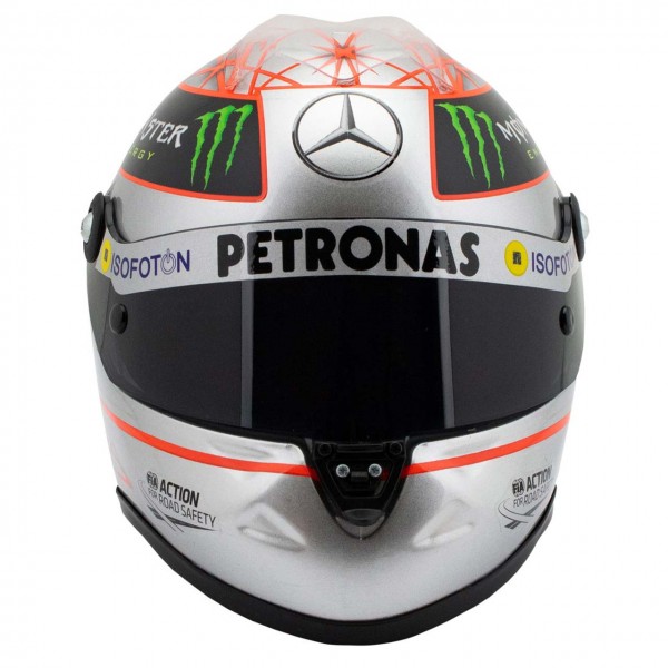 Michael Schumacher Platinum Helmet Spa 300th GP 2012 1/2