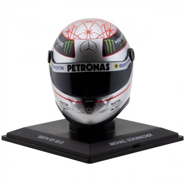 Michael Schumacher Platinum Helmet Spa 300th GP 2012 1/4