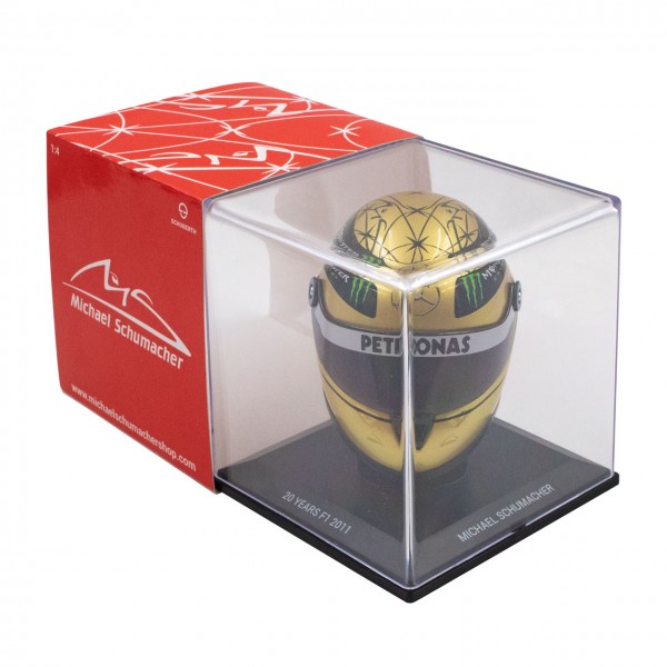 Michael Schumacher Spa 2011 gold helmet 1/4