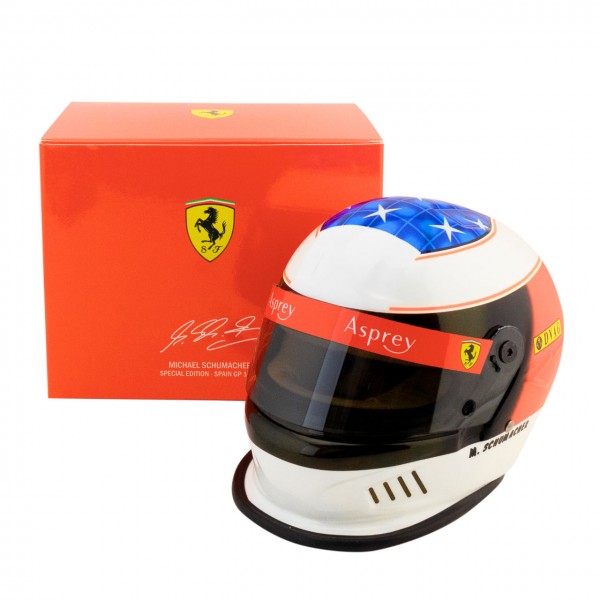 Michael Schumacher Casque Ferrari F1 GP d'Espagne 1996 1/2