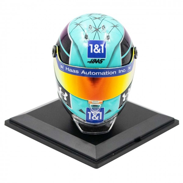 Mick Schumacher casco in miniatura Miami 2022 1/4