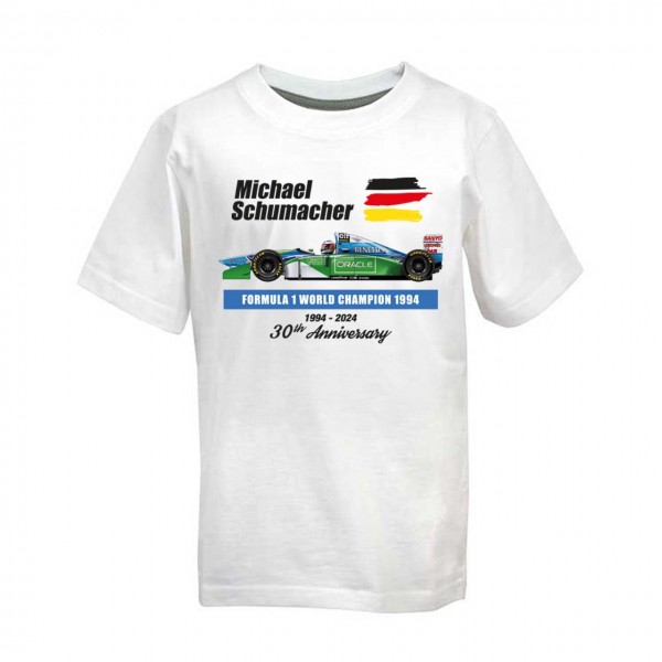 Michael Schumacher T-Shirt enfants World Champion 1994 blanc